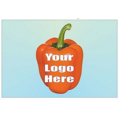 Orange Bell Pepper Badge/Button (2"x3")