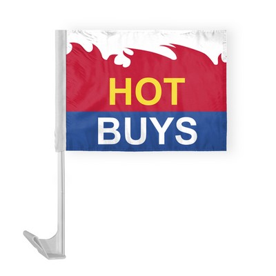 Hot Buys Car Flags 12x16 inch