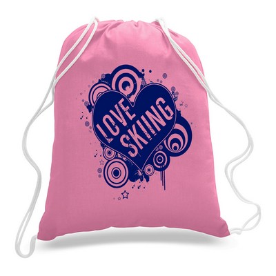 Drawstring Tote Backpack---Azalea Pink