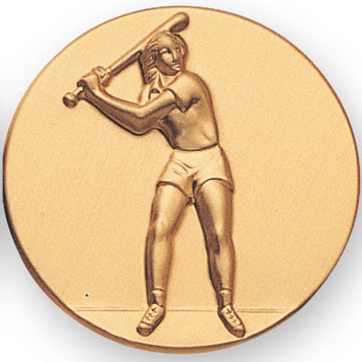 2" Softball Female Stamped Medallion Insert Disc