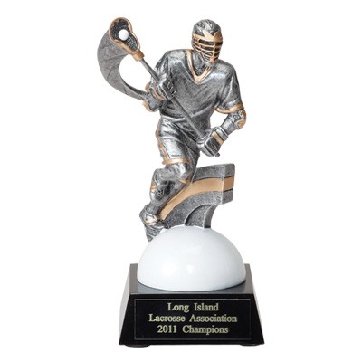 7¼" Lacrosse Trophy w/Lacrosse Figure