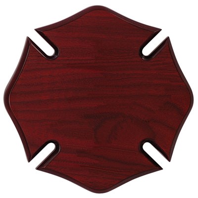 Rosewood Maltese Cross Plaque (10" x 10")