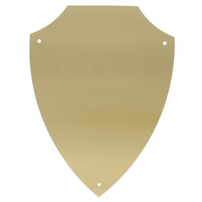 Satin Brass Shield Plate (5¼" x 6-5/8)