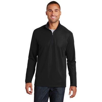 Port Authority® Men's Pinpoint Mesh 1/2-Zip Shirt