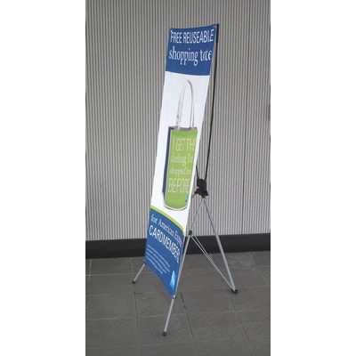 X-Banner Stand with 32" x 71" Banner