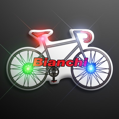 Light Up Bicycle Flashing Pins - Domestic Print