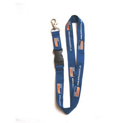 Polyester Lanyard w/Metal Lobster Claw Attachment