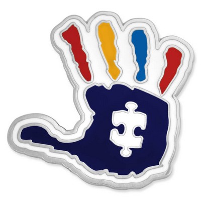 Autism Handprint Pin