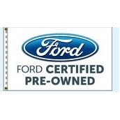 Authorized Dealer Free Flying Drape Flags (Ford® Certified Pre-Owned) (2.5' x 3.5')