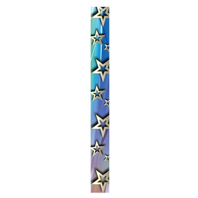 7/8" Stock STAR RWB Poly-Satin Sublimated Neck Ribbon