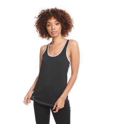 NEXT LEVEL APPAREL Ladies' Ideal Colorblock Racerback Tank