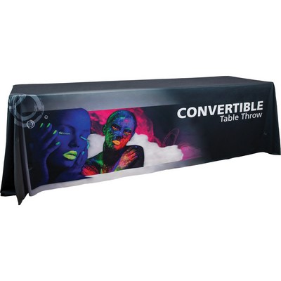 Convertible Premium Dye Sublimated 3-Sided Economy Table Throw