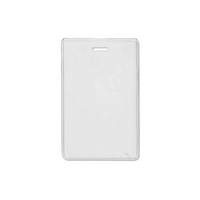 2.78" W x 4.38" H - Vertical Clear Vinyl Badge Holder (Blank)