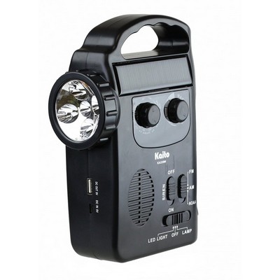 Kaito KA339 Solar AM/FM Emergency Radio with LED Lantern and Flashlight