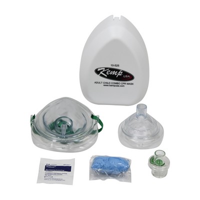 Kemp USA Adult & Child CPR Mask w/Hard Case