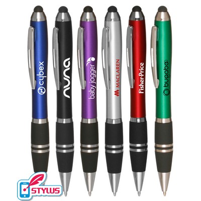 Union Printed - Twistee - Stylus Twist Pen with Rubber Grip