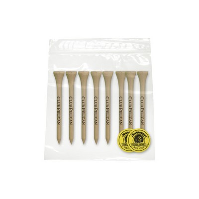 Wood Golf Tee 8-2 Pack (2-3/4")