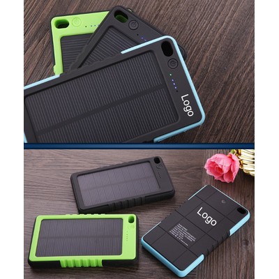 Solar powered bank charger 6000mAh