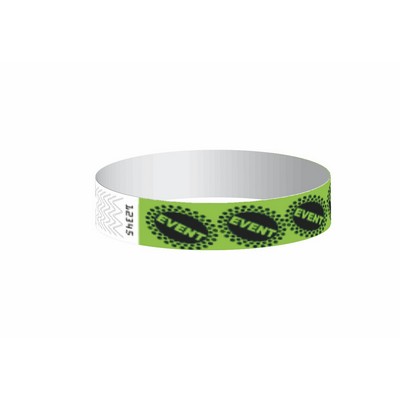 Stock Events Pattern Tyvek Wristband (3/4")