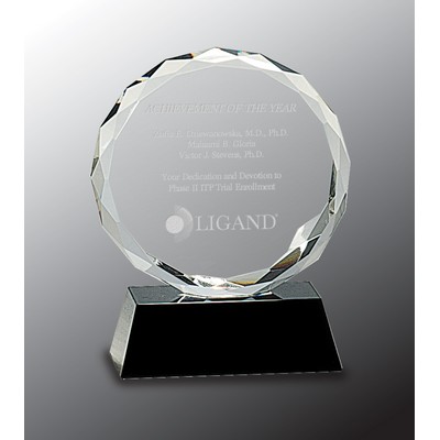 Round Facet Crystal Award