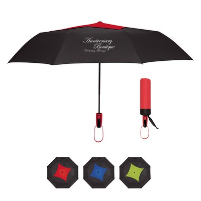 44" Arc Telescopic Diamond Top Vented Umbrella