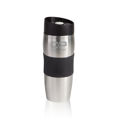 The Checker S/Steel Tumbler - 16oz Black