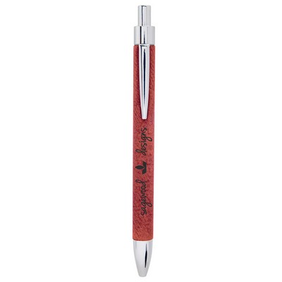 Rose Leatherette Pen