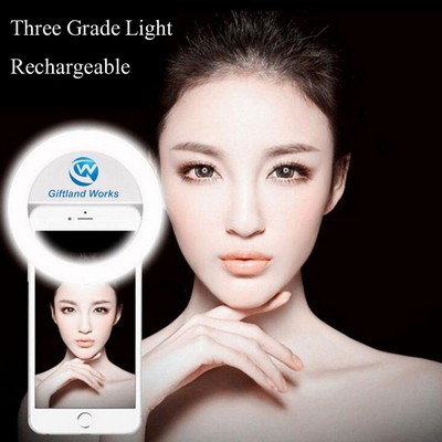 Selfie Ring Light Clip On Phone Camera