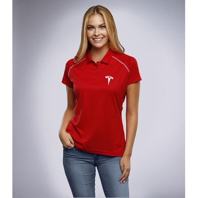 Women's Chester Contrasting Color Stitching Polo Shirt