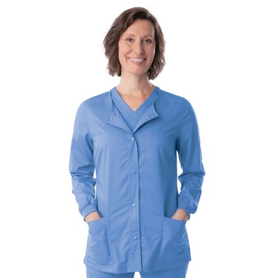 Landau® ProFlex Women's Snap Front Warm-Up Scrub Jacket