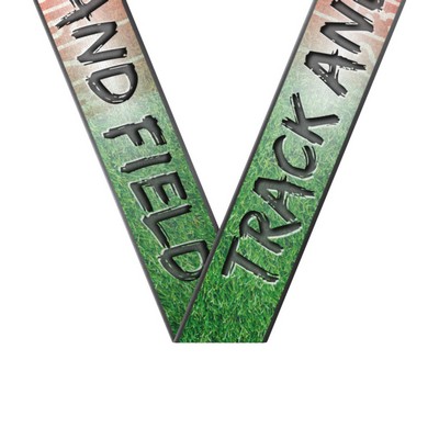 Sublimated Track & Field Sewn Through Neckband (1-1/2" X 34")