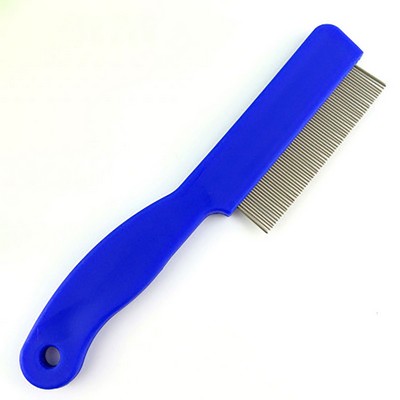 Stainless Steel Pet Comb w/Plastic Handle