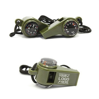 3 In 1 Whistle With Compass And Thermometer