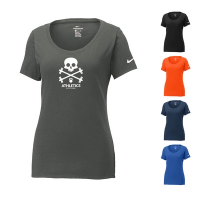 Nike Ladies Core Cotton Scoop Neck Tee