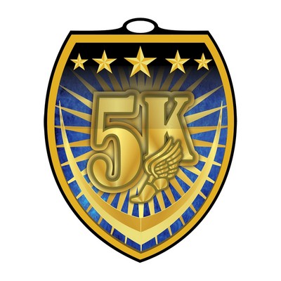 Full Color 5k Shield Medal