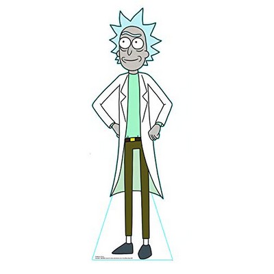 Rick and Morty Rick Cardboard Cutout Stand Up| Standee Picture Poster Photo Print Approx 5 Feet Tall