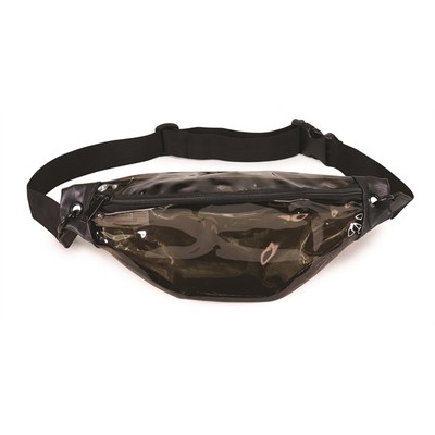 Transparent Black Fanny Pack