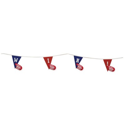 9" x 12" Triangle Pennant String Double-Sided (20')