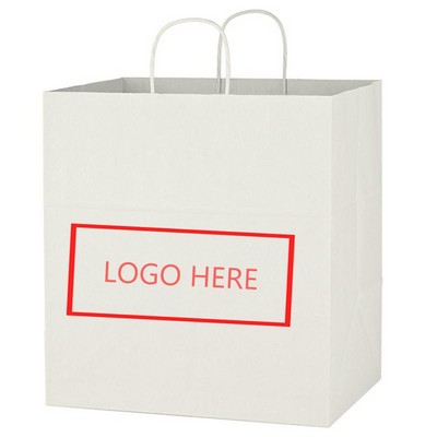 MOQ 100pcs Kraft Paper Tote Bag