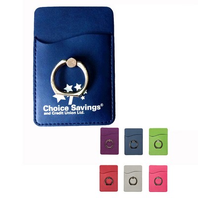 Cell Phone Wallet With Ring Phone Stand