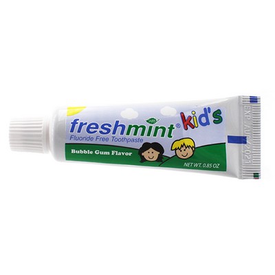 Freshmint Kids Fluoride Free Toothpaste , Bubble Gum Flavor with Custom Logo