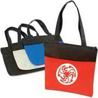 Q-Tees® Non-Woven Tote w/Zipper