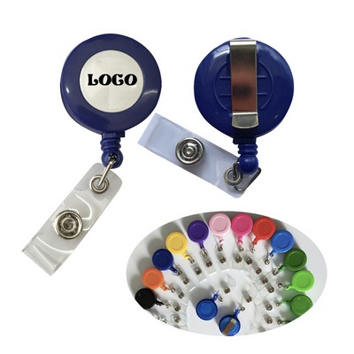 Plastic Retractable Round Badge Reel