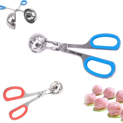 Small Sized Metal Scooper Meatball Maker w/Soft Grip