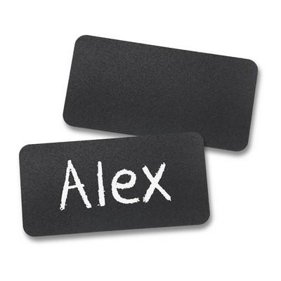 BLANK CHALKBOARD NAME TAGS (3"x1.5")