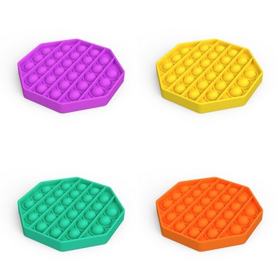 Silicone Hexagon Multi Color Sensory Fidget Toys