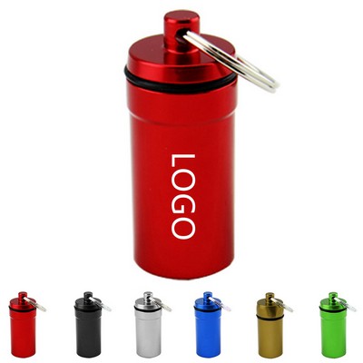 Mini Keychain Aluminum Pill Holder