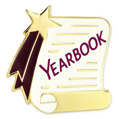 Yearbook Scroll Pin