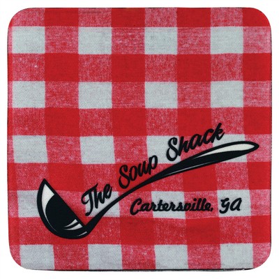 4" x 4" Sublimatable Square Neoprene Coaster