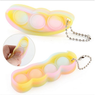 Bean Squeeze Fidget Toy Keychain 2 pcs Set